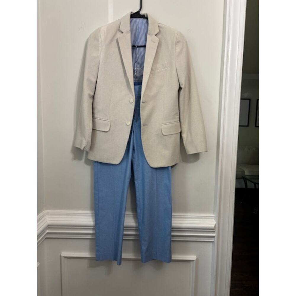 Boys Blazer Jacket Sports Coat Dress Pants Graduation Dance Wedding Preppy